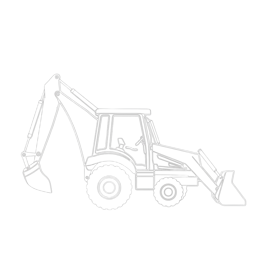 Kent Huff Septic backhoe outline